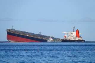 Japanese ship involved in Mauritius oil spill breaks apart