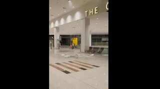 Watch | Ceiling of Pakistan airport collapses due to heavy rains
