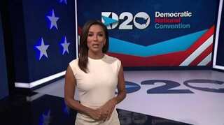 Eva Longoria hosts first day of Democratic National Convention, leaves Twitter divided