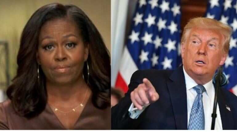 US election 2020: Michelle Obama urges voters to 'show up, have your voice heard, and vote' US election 2020: Michelle Obama urges voters to 'show up, have your voice heard, and vote'