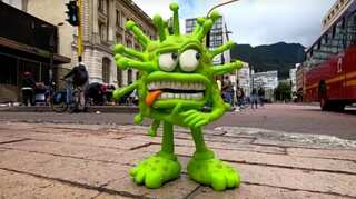 A Colombian 'craftivist' is making bold statements with clay amid coronavirus