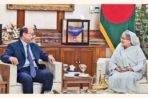 Indian FS meets Bangladesh PM Sheikh Hasina amid rising Chinese flue