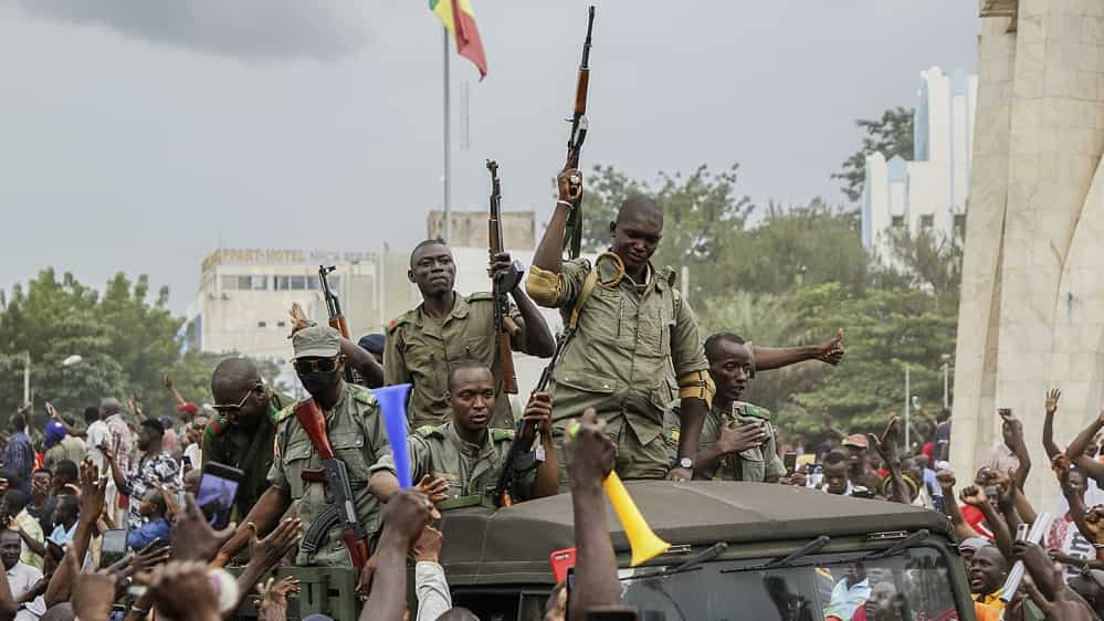 Coup supporters celebrate president's downfall in Mali's capital