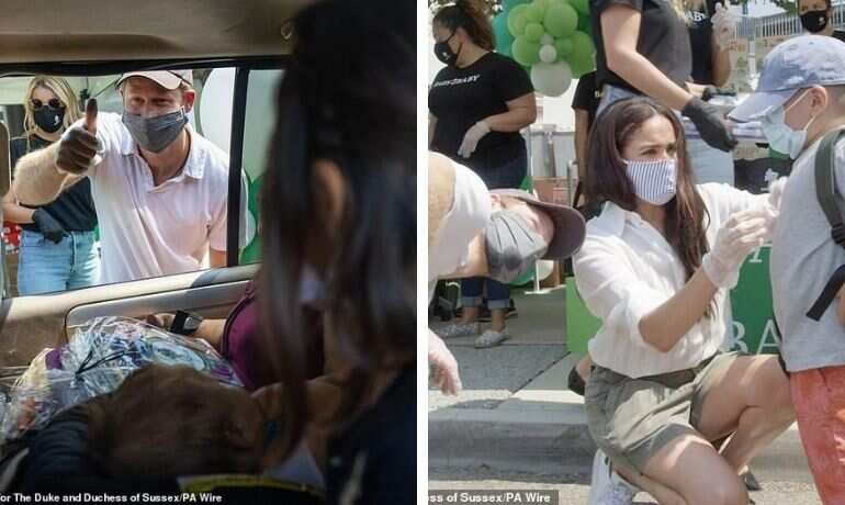 In pics: Meghan Markle and Prince Harry provide essentials to underprivileged children