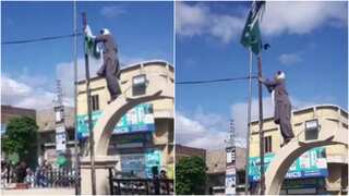 Pakistani agencies arrest activist after he brings down country's flag in PoK
