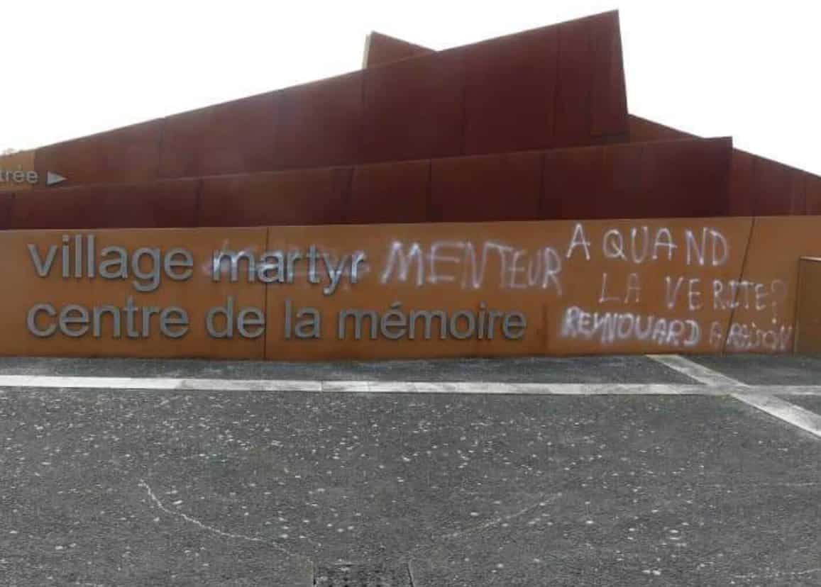 Outrage in France after graffiti denying the Holocaust found at massacre site