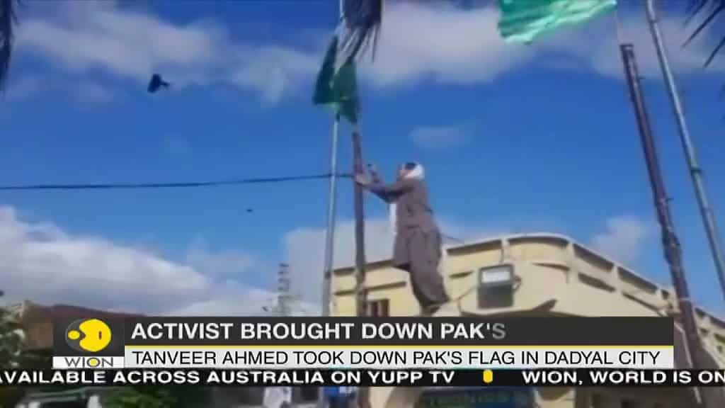 Activist Tanveer Ahmed tortured by security agencies after he removed Pakistani flags in PoK