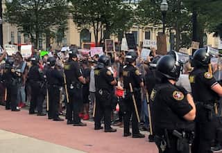 Wisconsin governor calls National Guard after protesters clash with police over shooting of Jacob Blake