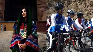 Brave face of Afghanistan led by female cyclists breaking taboos
