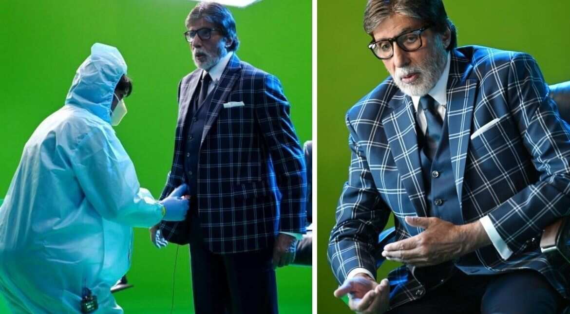 Amitabh Bachchan back on set for shoot, shares pictures Amitabh Bachchan back on set for shoot, shares pictures