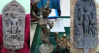Antique idols worth more than Rs 35 crore seized by Indian customs officials in Kolkata