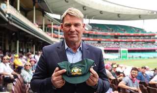 Shane Warne's baggy green finds home in Bradman Museum after $1m fundraiser