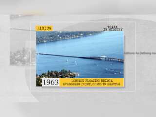 August 28 in history: Invention of carbonated soft drinks, opening of the longest floating bridge and more