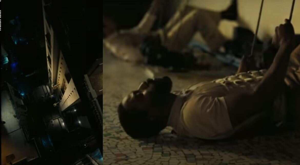 John David Washington's building scene