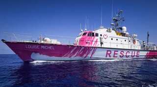 Banksy-funded Mediterranean rescue boat calls for urgent assistance