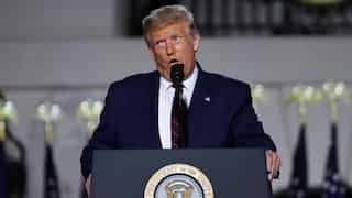 Trump says people protesting in Washington on Thursday were 'thugs'