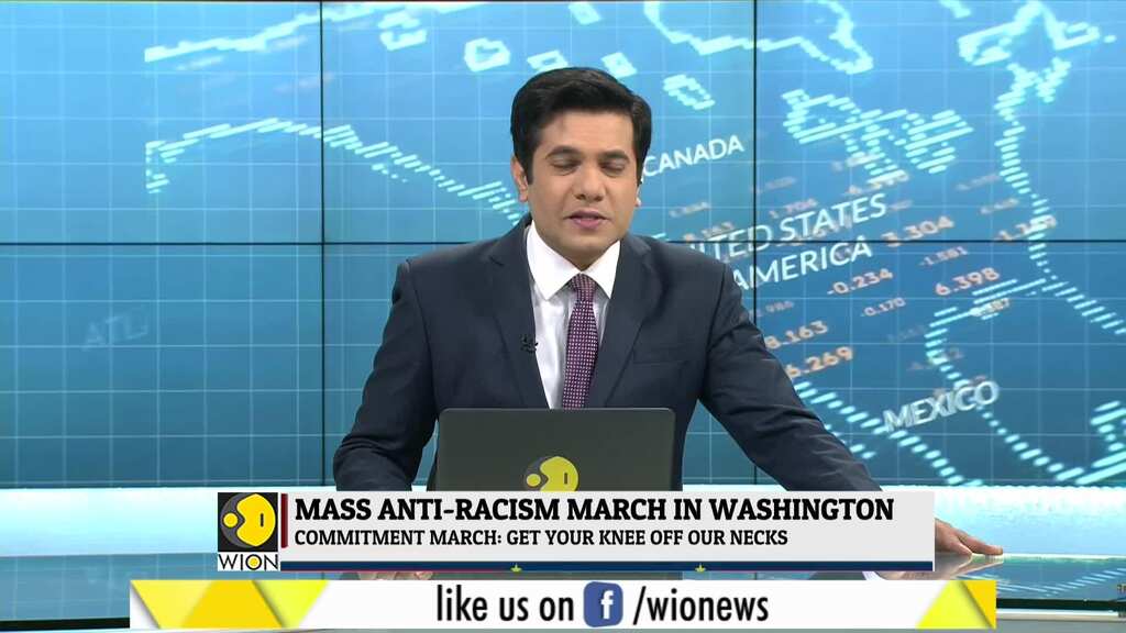 Washington: Thousands march to denounce racism on anniversary of King's speech