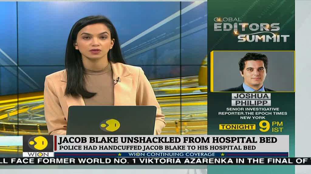 Video: Paralysed US police shooting victim Jacob Blake released from handcuffs in hospital bed