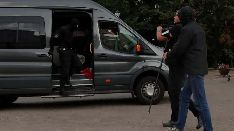 Belarus revokes accreditations of journalists covering protests for foreign media