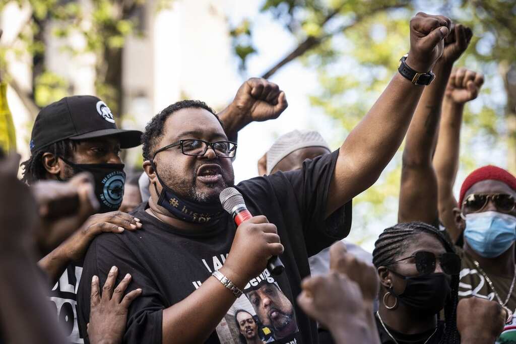 Jacob Blake's family joins anti-racism protest in Kenosha