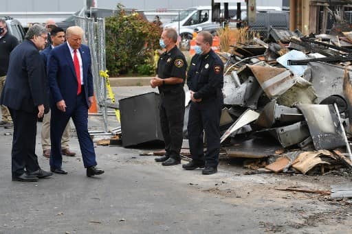 Not acts of peaceful protest but domestic terror, says Trump in Kenosha