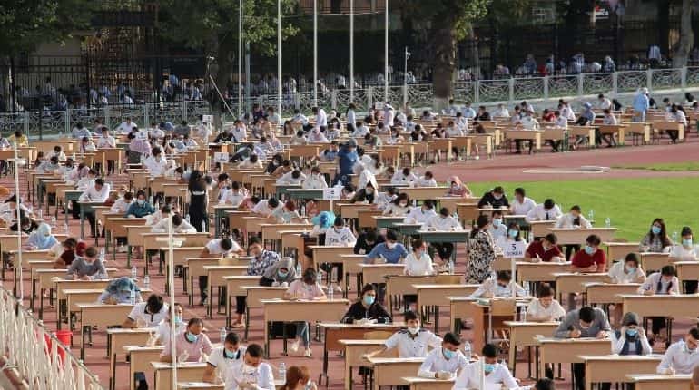 Uzbekistan stages outdoor exams for 1.4 million university applicants Uzbekistan stages outdoor exams for 1.4 million university applicants