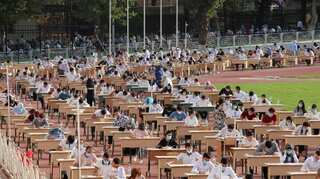 Uzbekistan stages outdoor exams for 1.4 million university applicants