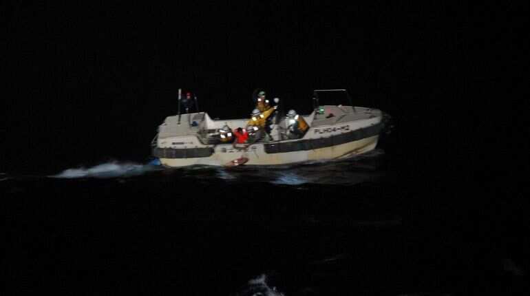 One person rescued after cargo ship with 43 people sank off Japan due to typhoon One person rescued after cargo ship with 43 people sank off Japan due to typhoon