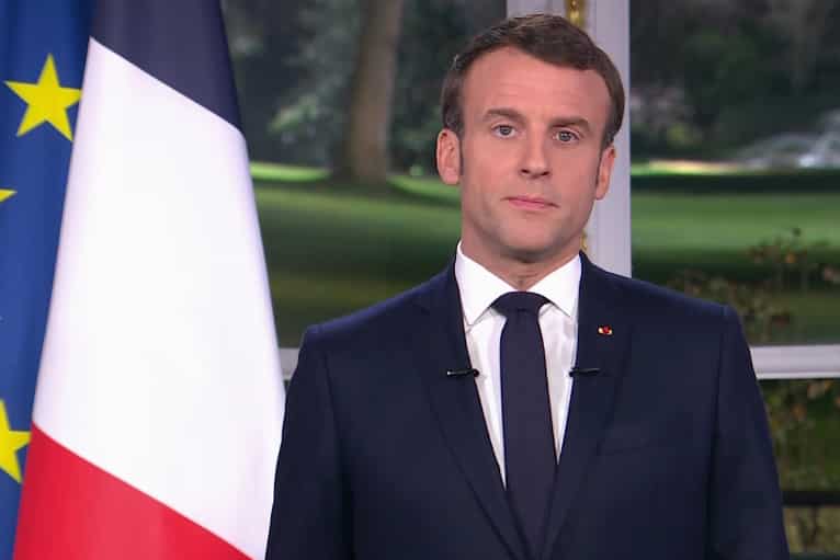 French President Emmanuel Macron says France will continue to support Iraq