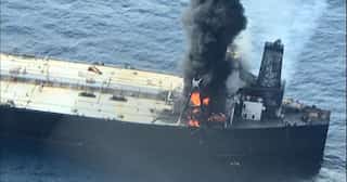 Fire-hit supertanker's owner agrees to pay USD 1.8 million to Sri Lanka in damages
