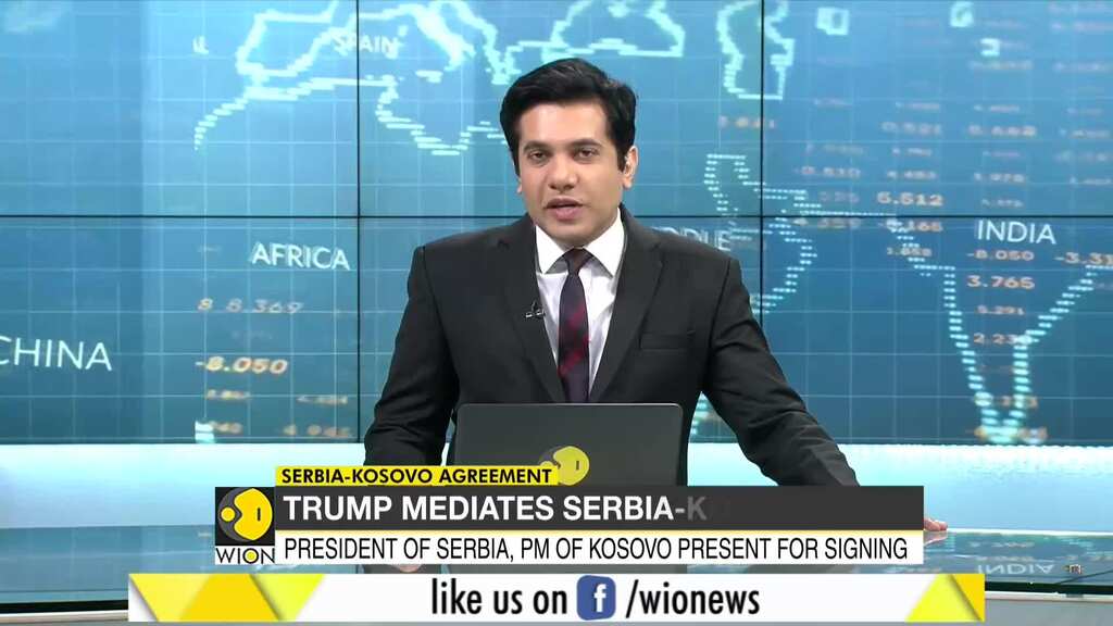 Video: Trump announces historic accord between former foes Serbia, Kosovo