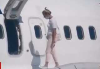 An airline passenger felt 'too hot'. So she took a walk on the wing