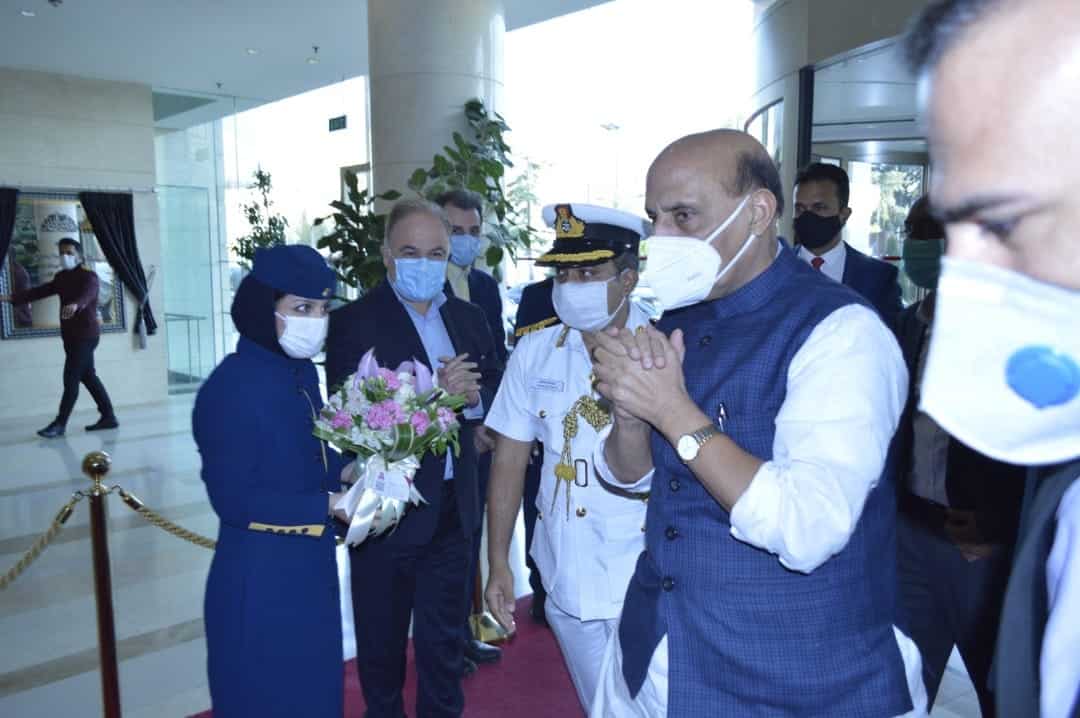 India's defence minister lands in Iran, will discuss bilateral ties