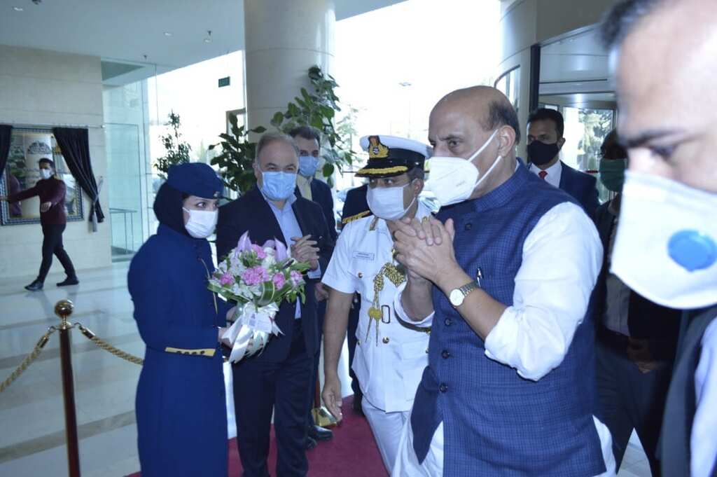 India's defence minister lands in Iran, will discuss bilateral ties