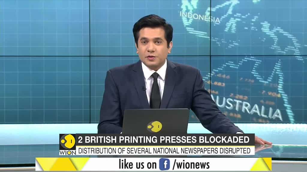 Video: Climate activists disrupt newspaper distribution through protests in UK