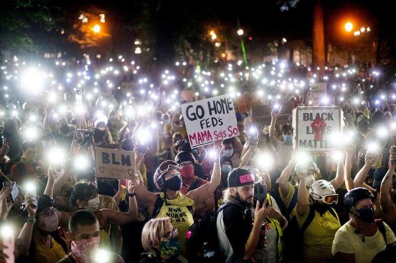 Portland marks 100th night of anti-racism protests, fresh protest erupt in Kentucky