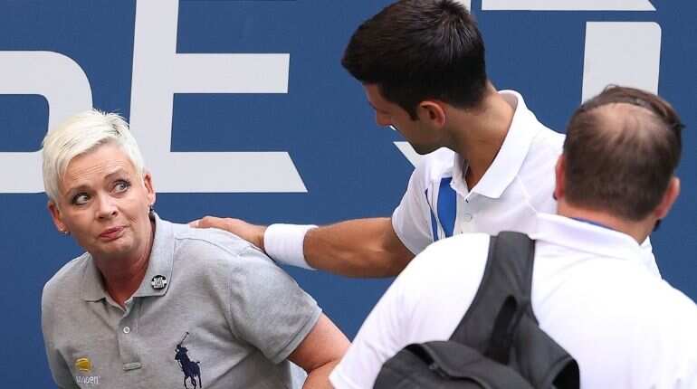 Watch: Top-seed Novak Djokovic disqualified from US Open after hitting judge with ball