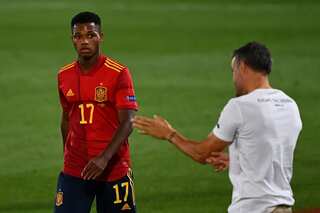 Ansu Fati makes history as Spain thump Ukraine