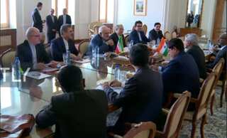 Indian Foreign Minister arrives in Tehran, meets Iranian counterpart Mohammad Javad Zarif