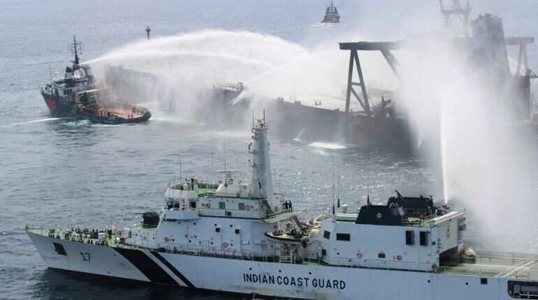 Fire that reignited on board MT New Diamond doused by joint efforts, says Indian Coast Guard