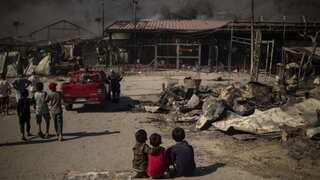 Greece races to shelter thousands after Lesbos migrant camp fire