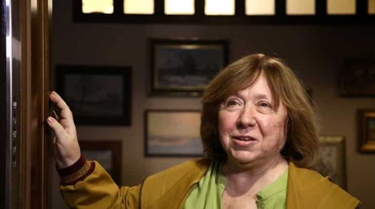 Nobel laureate Alexievich denounces Belarus 'terror' as another activist is detained Nobel laureate Alexievich denounces Belarus 'terror' as another activist is detained