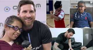 Lionel Messi gifts young blind Arsenal fan OrCam glasses in life-changing gesture