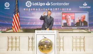 LaLiga Santander rings Wall Street Bell, becomes the first European sports league to ring the NYSE opening bell