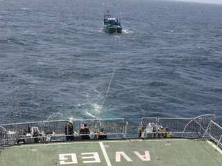 Indian Coast Guard rescues 9 fishermen, boat drifts in Sri Lankan waters