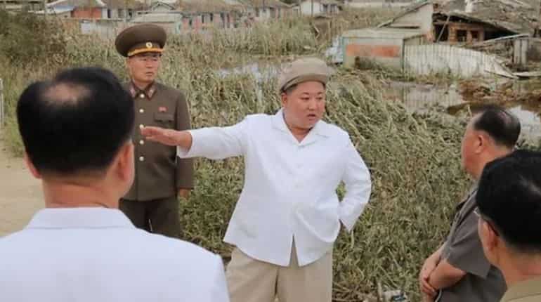 Kim Jong Un visits typhoon-hit areas to assess redevelopment Kim Jong Un visits typhoon-hit areas to assess redevelopment