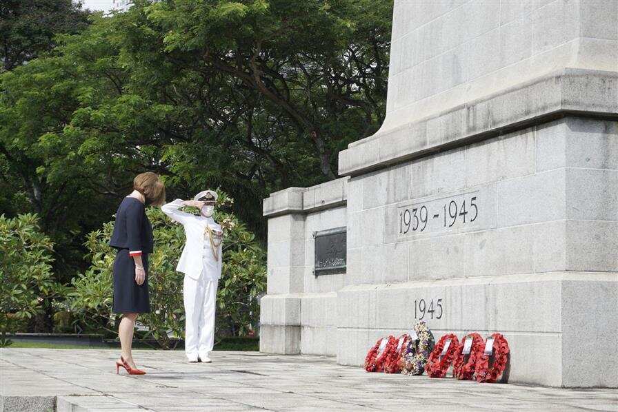 Seven nations observe 75th anniversary of end of World War II in Singapore