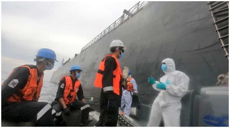 Oil tanker ship away from Sri Lanka coast, stable and safe: Indian Navy Oil tanker ship away from Sri Lanka coast, stable and safe: Indian Navy