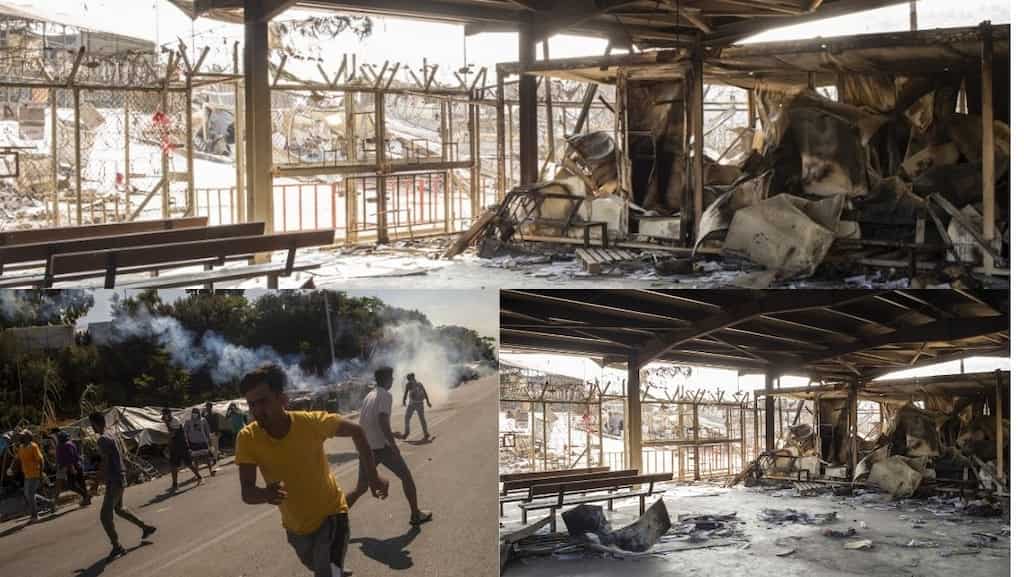Two Afghan youths jailed for fire in Greek migrant camp