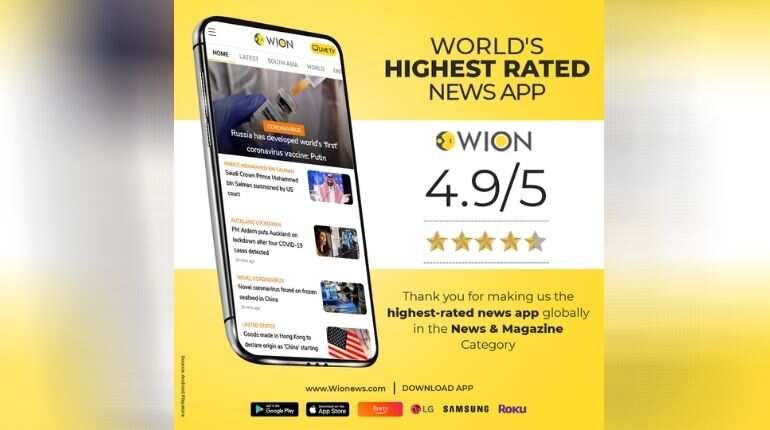 WION News mobile app now the highest-rated in the world with 4.9 rating on Play Store